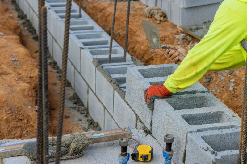 Concrete Block Installation